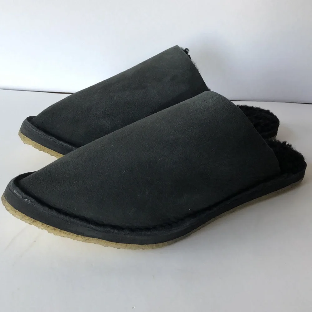❤️HP❤️Free People Cozy Sherpa Nova Flats Mules/cozy slippers NEW in BOX - Picture 4 of 9